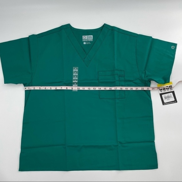 NWT Wonderwink Pro Scrub Top in Hunter Green Size M - Picture 6 of 8